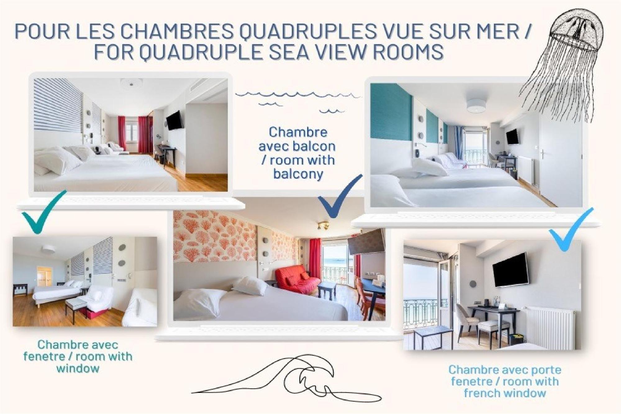 Hotel Kyriad Saint Malo Centre Plage Стая снимка